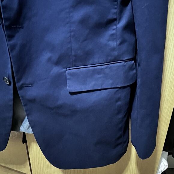 Samuel Windsor Mens Sport Business  Jacket Blazer 40L Navy Blue Cotton READ - Picture 4 of 13